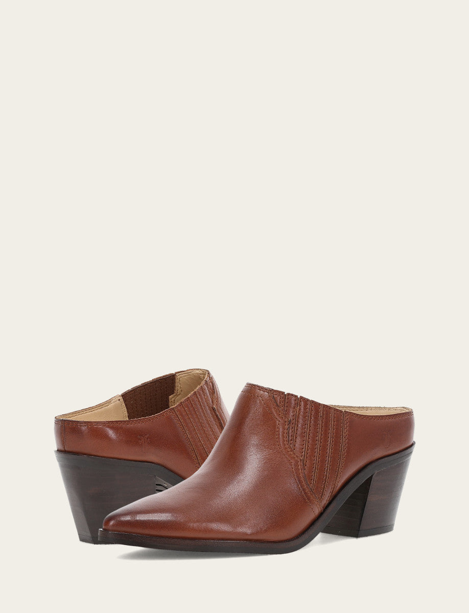 Women's Cinnamon Sara Western Mules | Frye Cinnamon