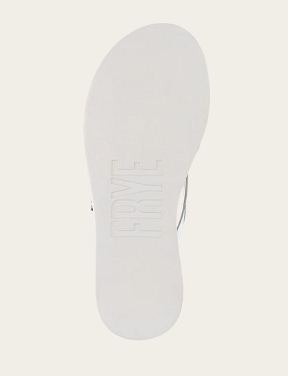 Women's Silver Maya Buckle Thong Sandals | Frye Silver