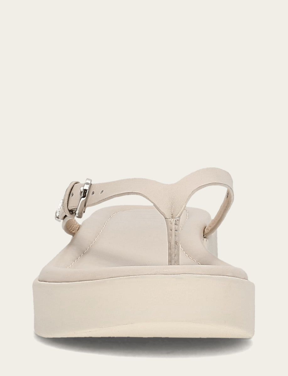 Women's Ivory Maya Buckle Thong Sandals | Frye Ivory
