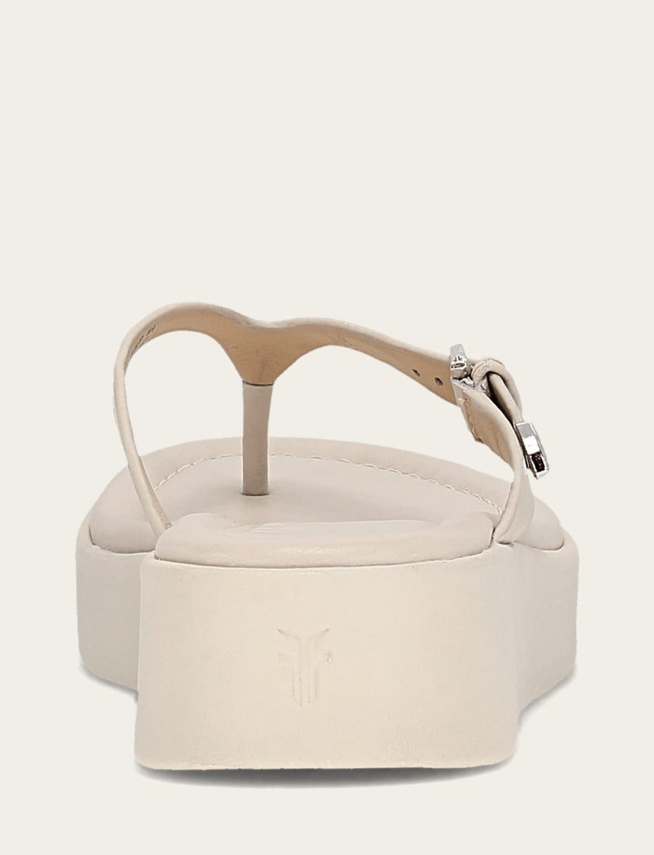 Women's Ivory Maya Buckle Thong Sandals | Frye Ivory