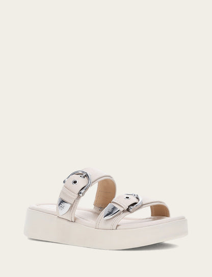 Women's Ivory Maya Buckle Sandals | Frye Ivory