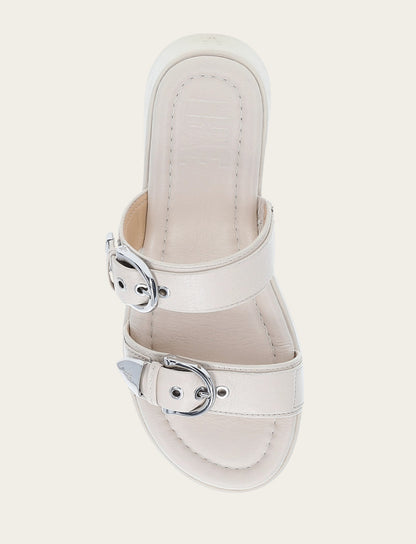 Women's Ivory Maya Buckle Sandals | Frye Ivory