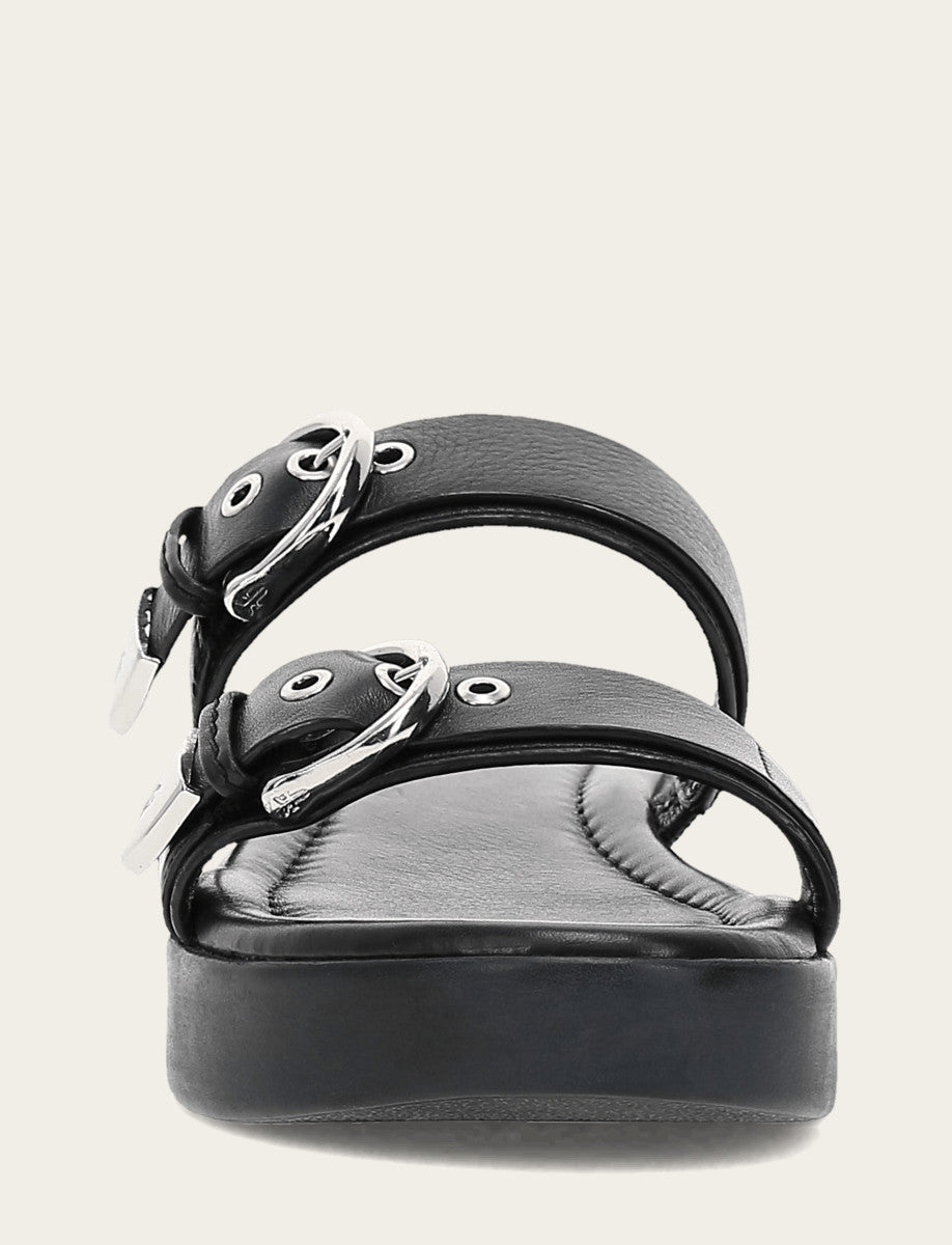 Women's Black Maya Buckle Sandals | Frye Black