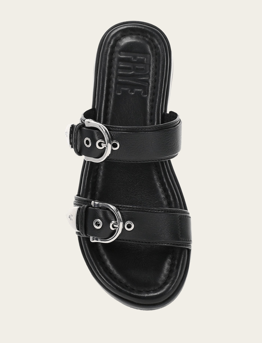 Women's Black Maya Buckle Sandals | Frye Black