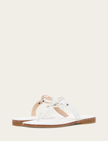Women's White Taylor Logo Sandals | Frye White