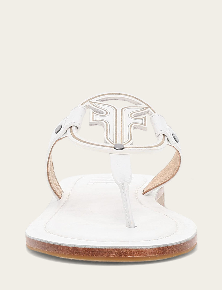 Women's White Taylor Logo Sandals | Frye White