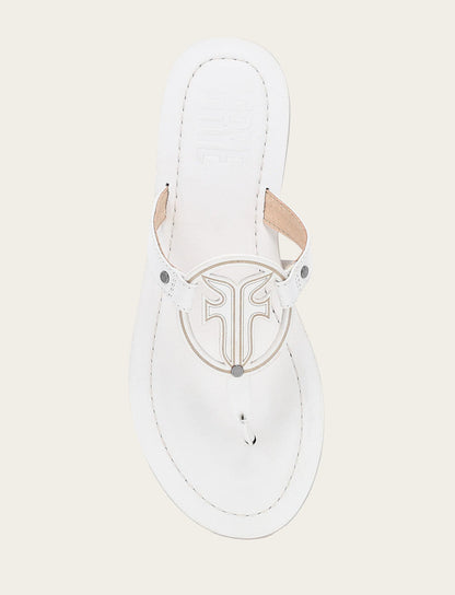 Women's White Taylor Logo Sandals | Frye White