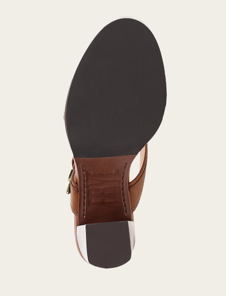Frye Women's Dark Latte Stella Buckle Slide Sandals