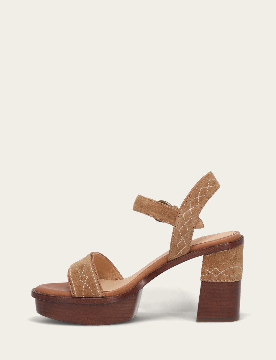Women’s Almond Pipa Woodstock Sandals | Frye Almond