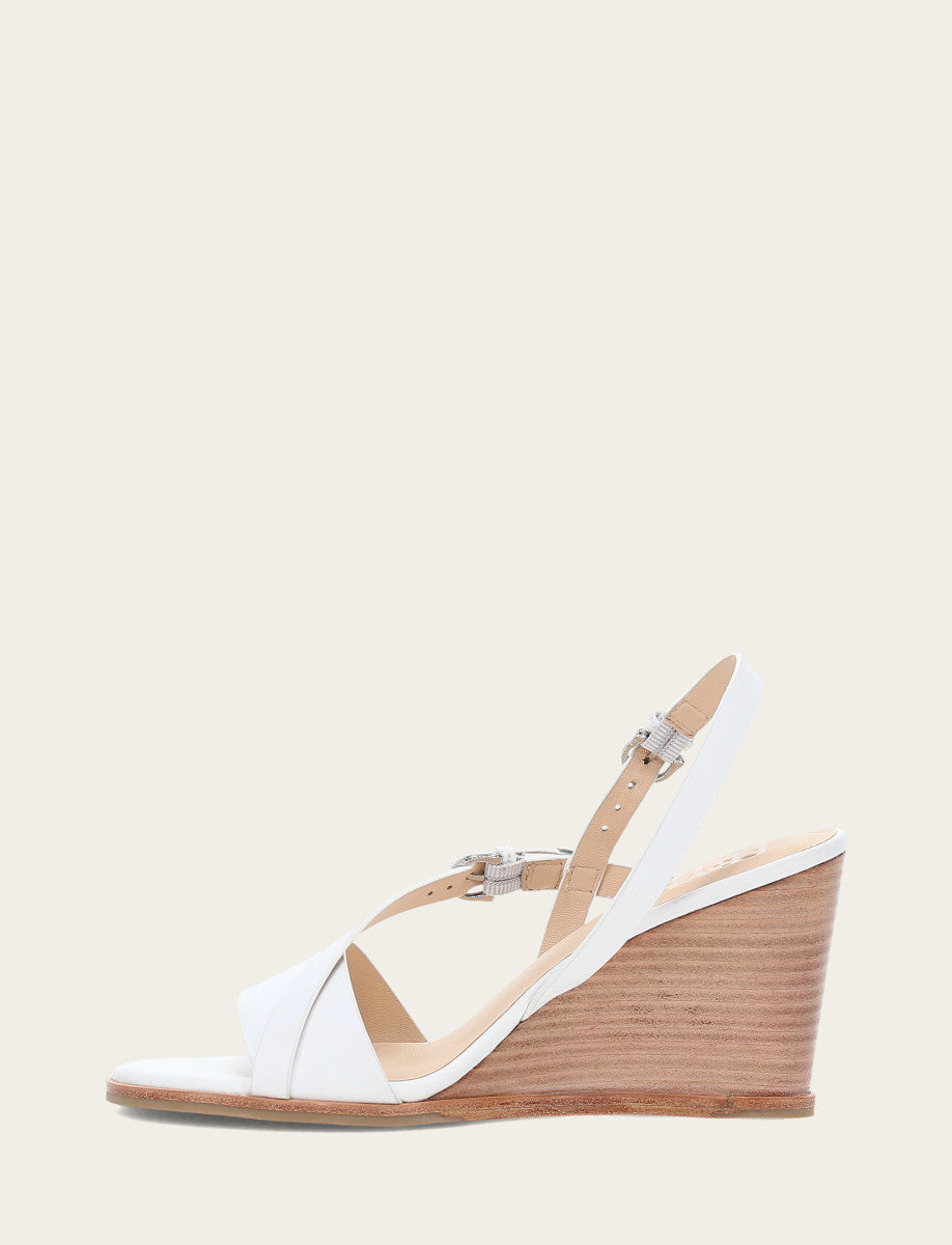 Women's White Rachel Buckle Sandals | Frye White