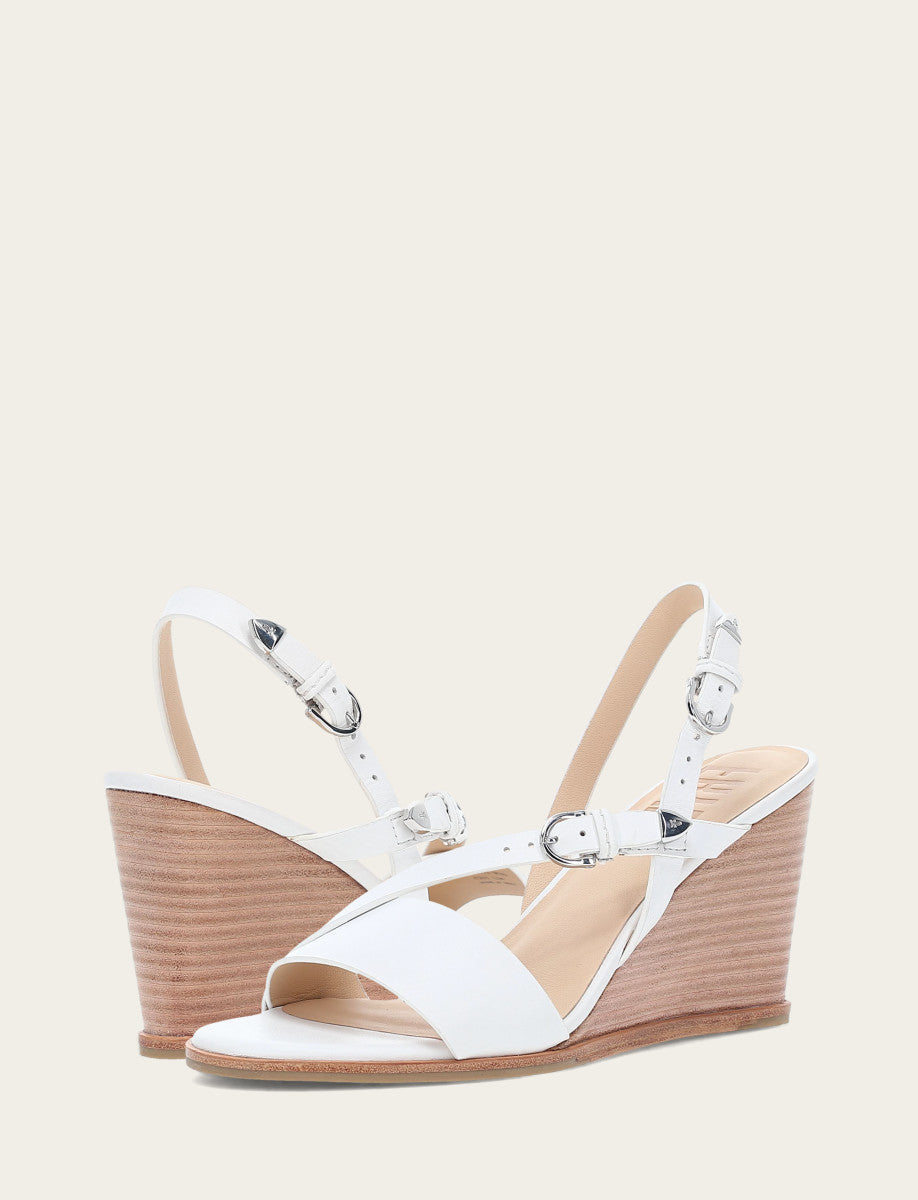 Women's White Rachel Buckle Sandals | Frye White