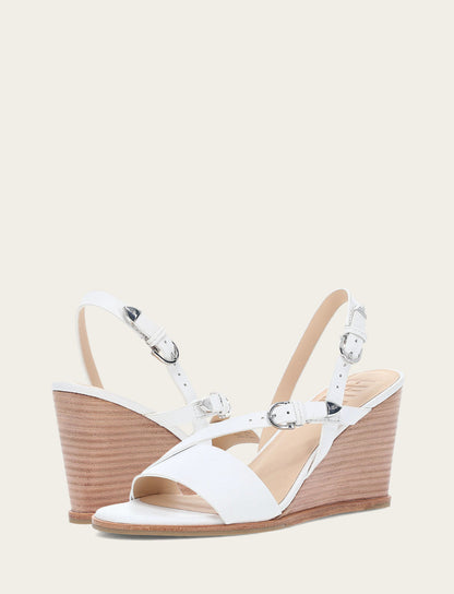 Women's White Rachel Buckle Sandals | Frye White