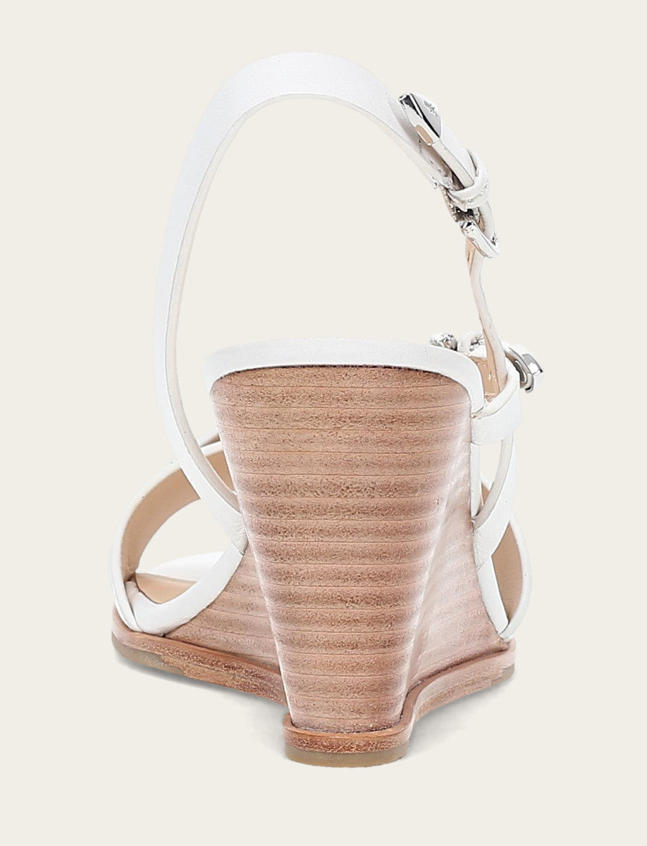 Women's White Rachel Buckle Sandals | Frye White