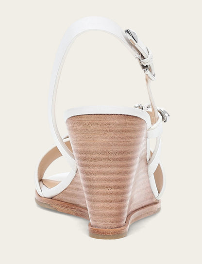 Women's White Rachel Buckle Sandals | Frye White
