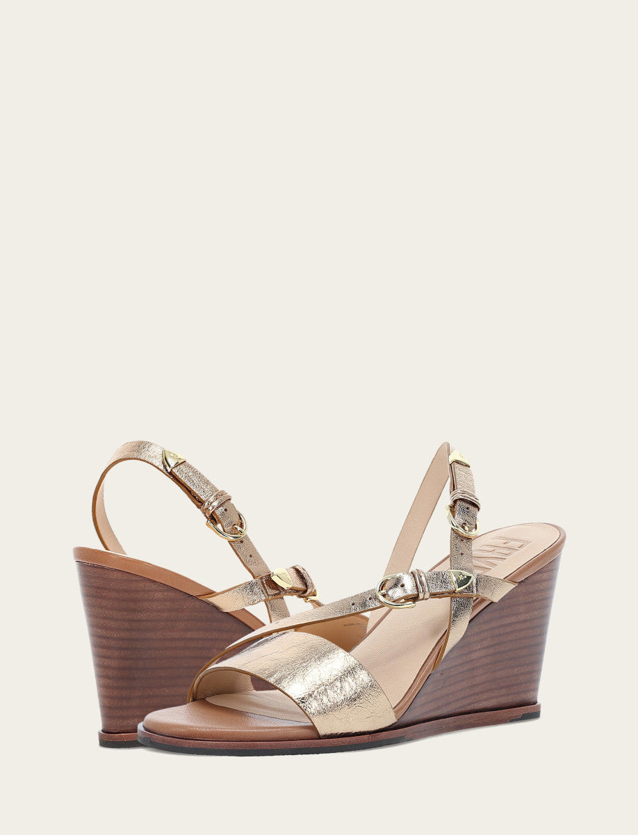 Women's Dark Gold Rachel Buckle Sandals | Frye Dark Gold