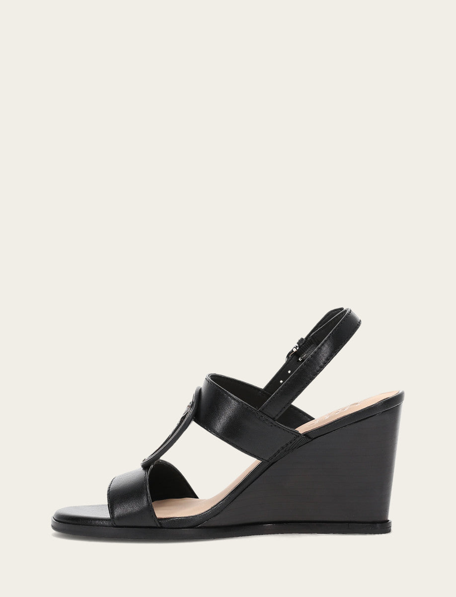 Women's Black Rachel Logo Sandals | Frye Black