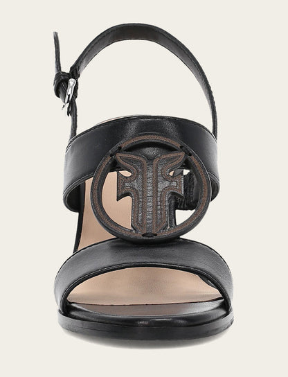 Women's Black Rachel Logo Sandals | Frye Black