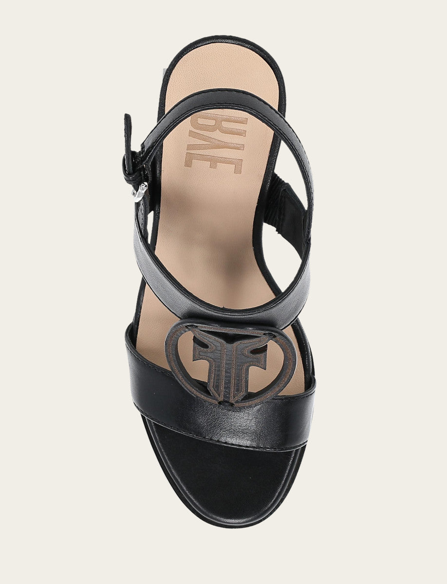 Women's Black Rachel Logo Sandals | Frye Black