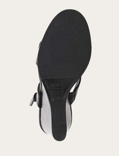Women's Black Rachel Logo Sandals | Frye Black