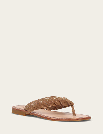 Women's Almond Ava Fringe Sandals | Frye Almond