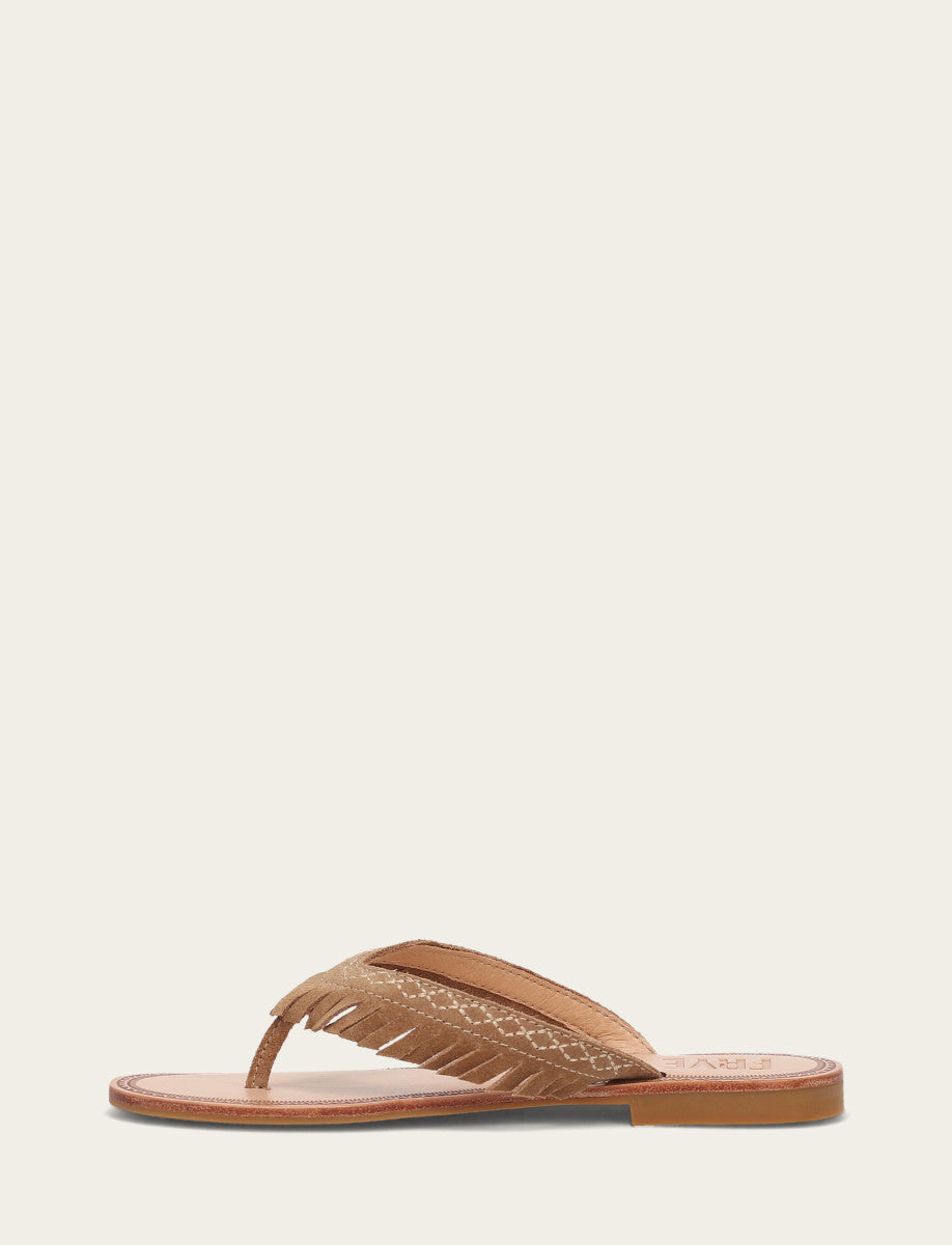 Women's Almond Ava Fringe Sandals | Frye Almond
