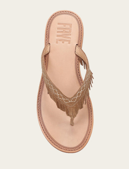 Women's Almond Ava Fringe Sandals | Frye Almond