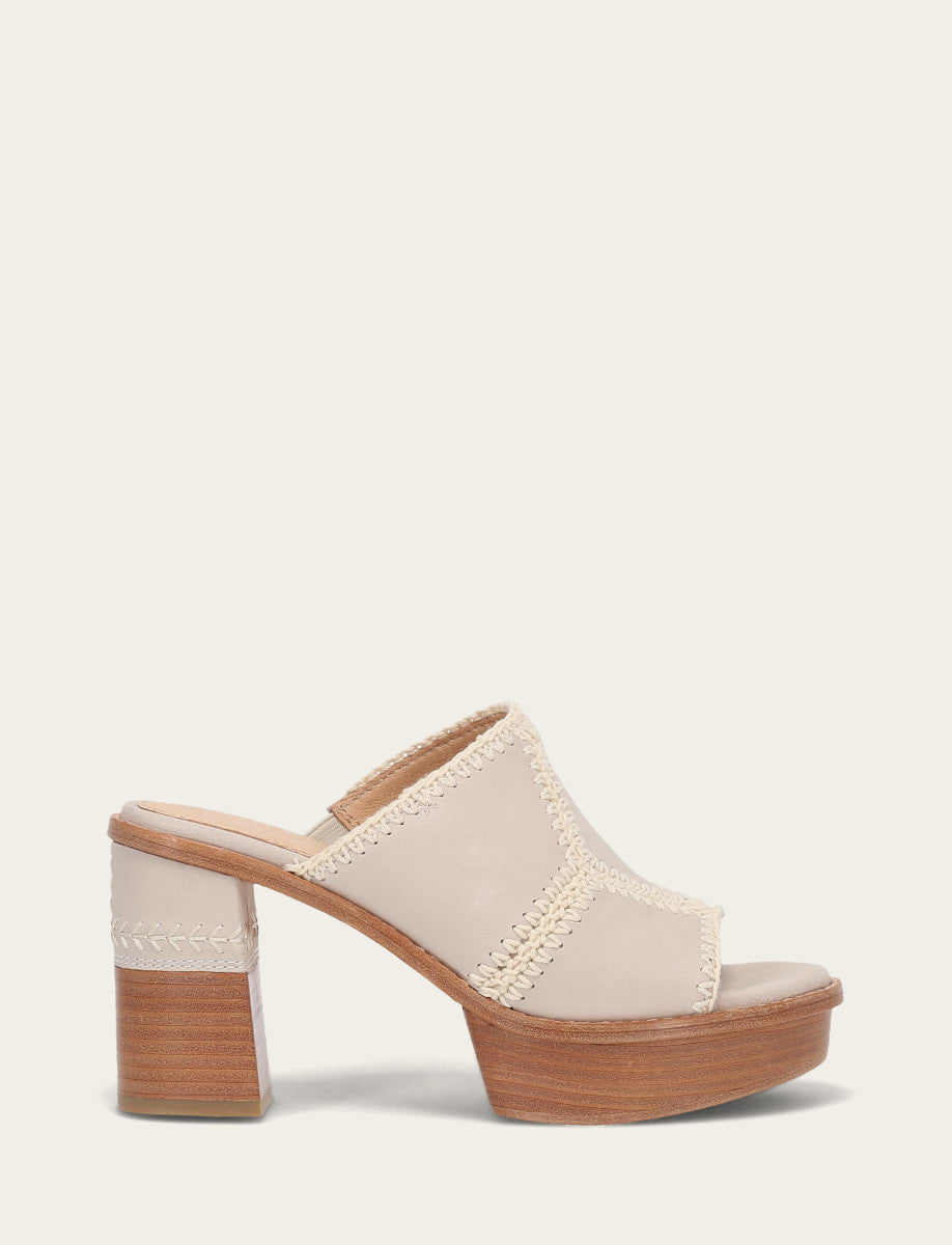Women's Ivory Pipa Crochet Platform Sandals | Frye Ivory