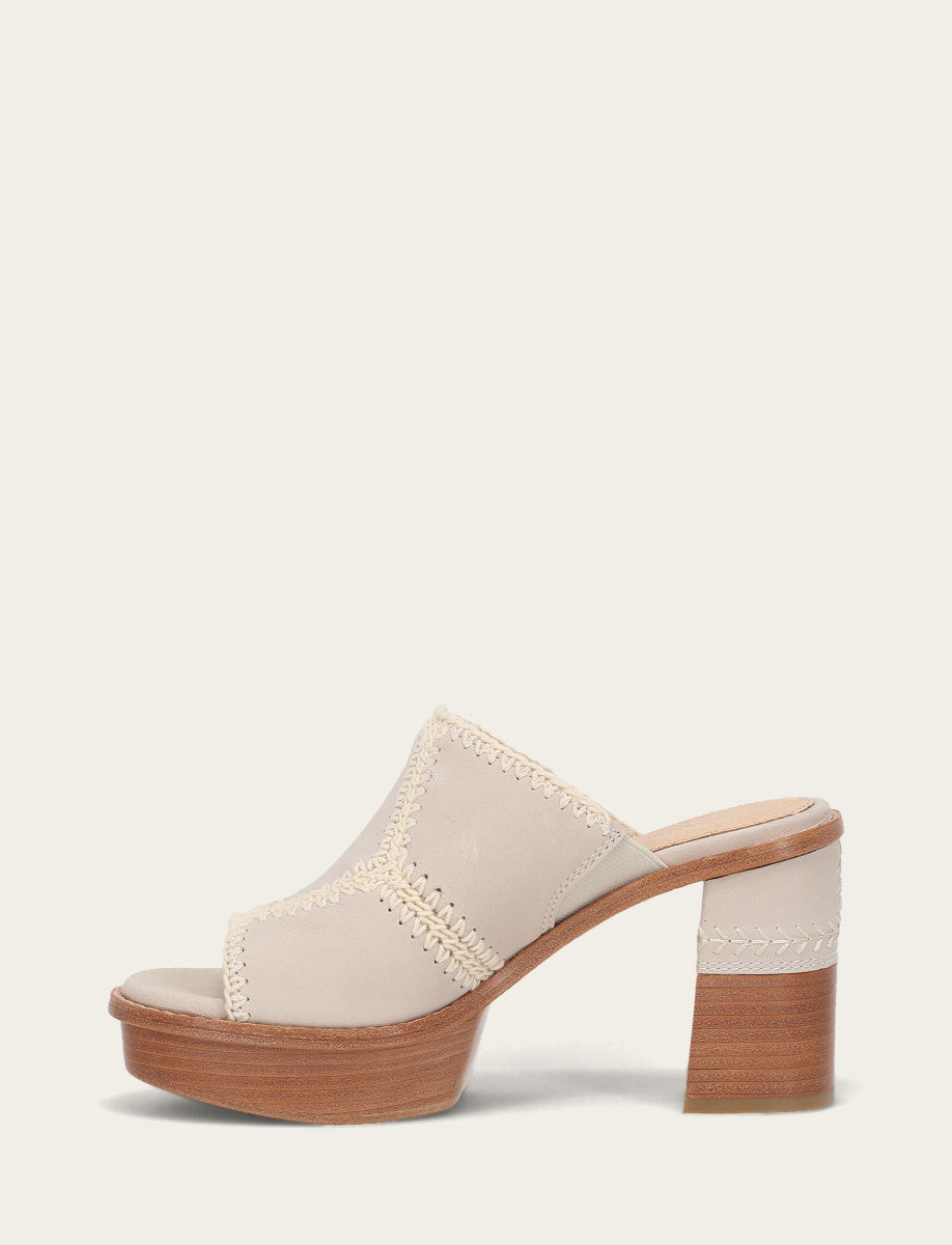 Women's Ivory Pipa Crochet Platform Sandals | Frye Ivory