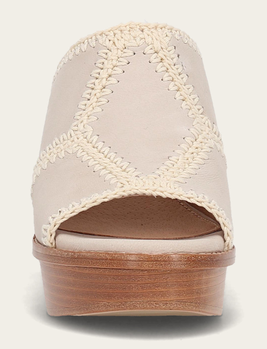 Women's Ivory Pipa Crochet Platform Sandals | Frye Ivory