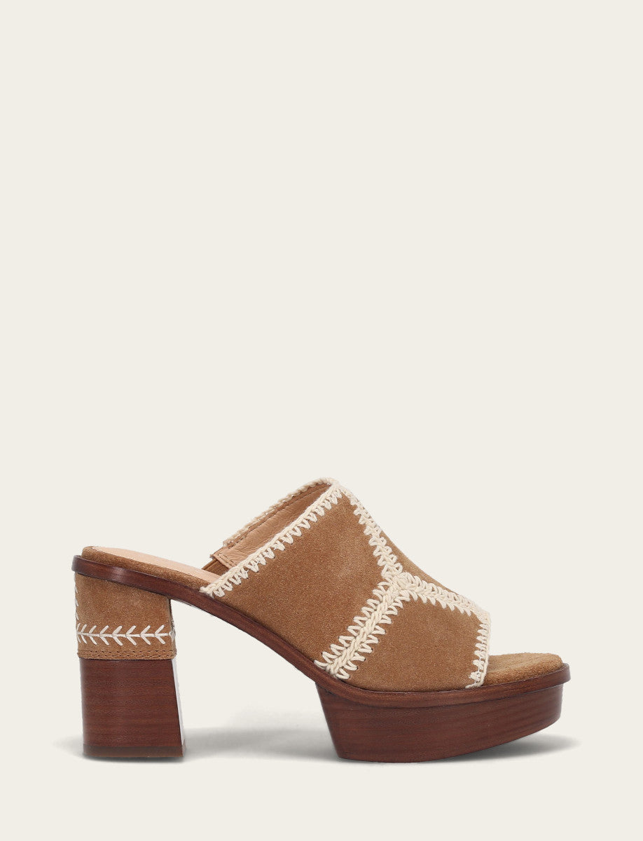 Women's Almond Pipa Crochet Platform Sandals | Frye Almond