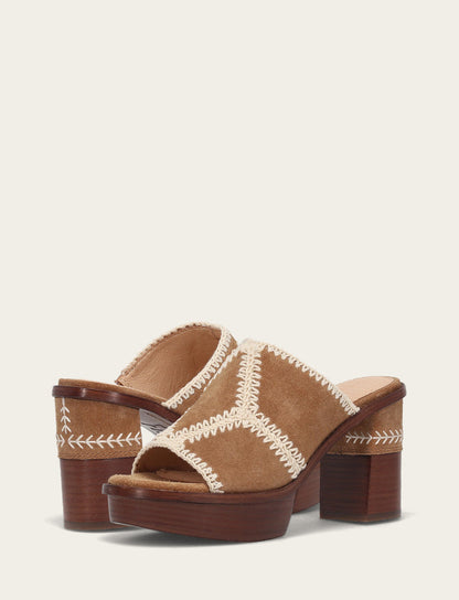 Women's Almond Pipa Crochet Platform Sandals | Frye Almond