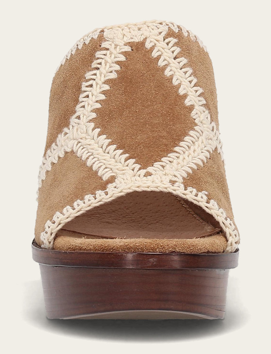 Women's Almond Pipa Crochet Platform Sandals | Frye Almond