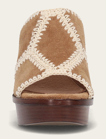 Women's Almond Pipa Crochet Platform Sandals | Frye Almond