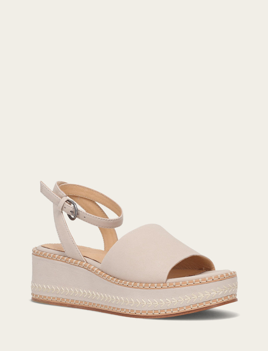 Women's Ivory Joy Ankle Strap Platform Sandals | Frye Ivory