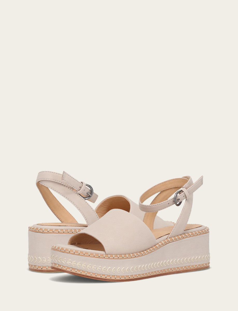 Women's Ivory Joy Ankle Strap Platform Sandals | Frye Ivory
