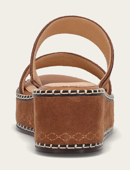Women's Bark Joy Woodstock 2 Band Platform Slide Sandals | Frye Bark
