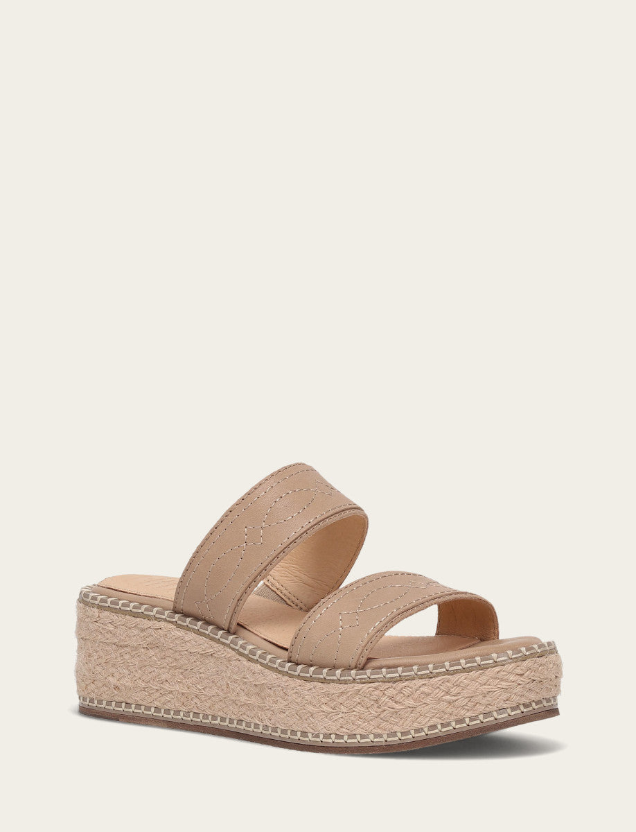 Women's Clay Joy Woodstock 2 Band Platform Slide Sandals | Frye Clay