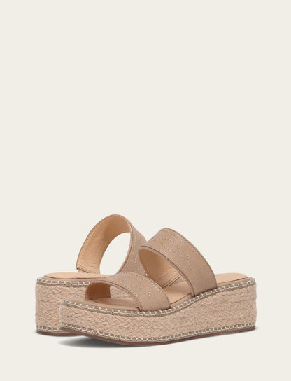Women's Clay Joy Woodstock 2 Band Platform Slide Sandals | Frye Clay