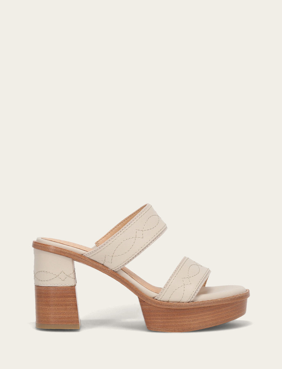 Women's Ivory Pipa Woodstock 2 Band Platform Sandals | Frye Ivory