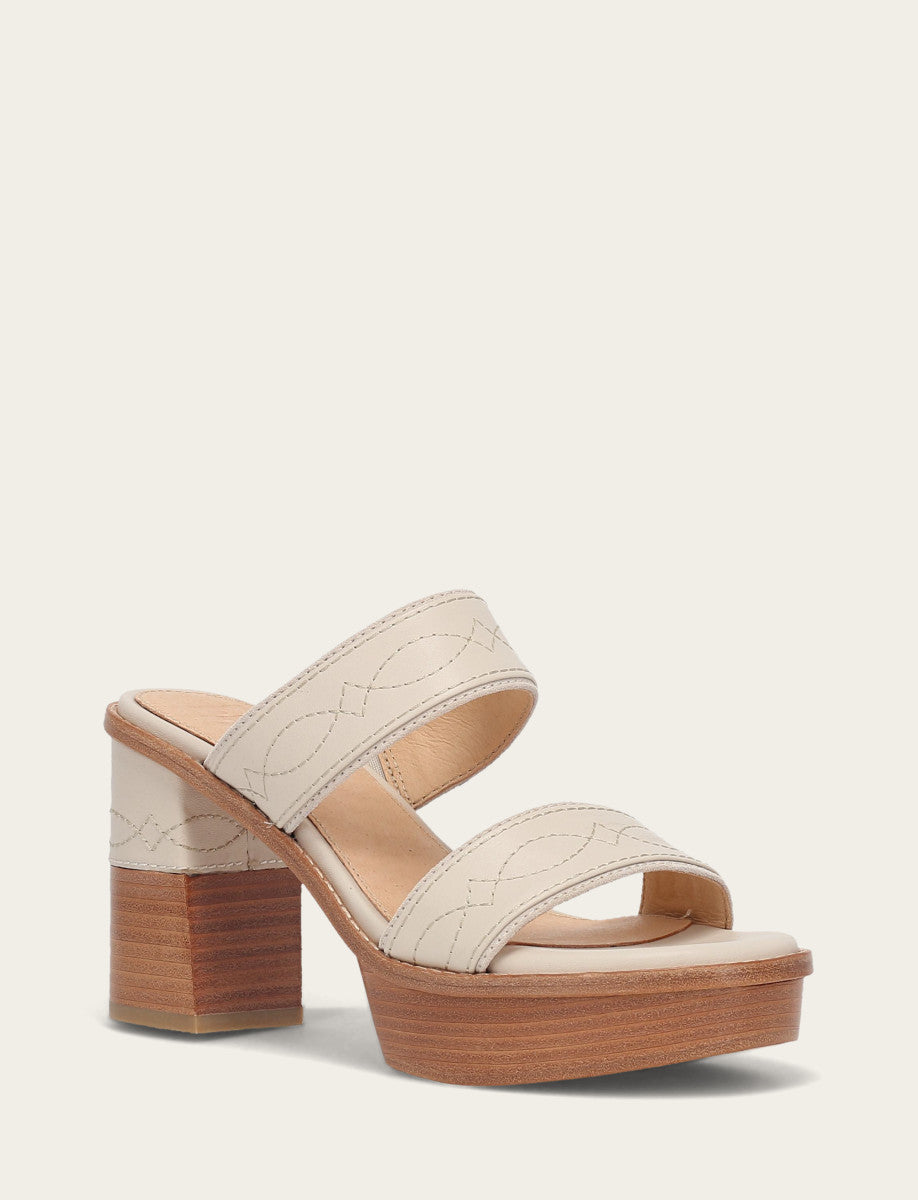 Women's Ivory Pipa Woodstock 2 Band Platform Sandals | Frye Ivory