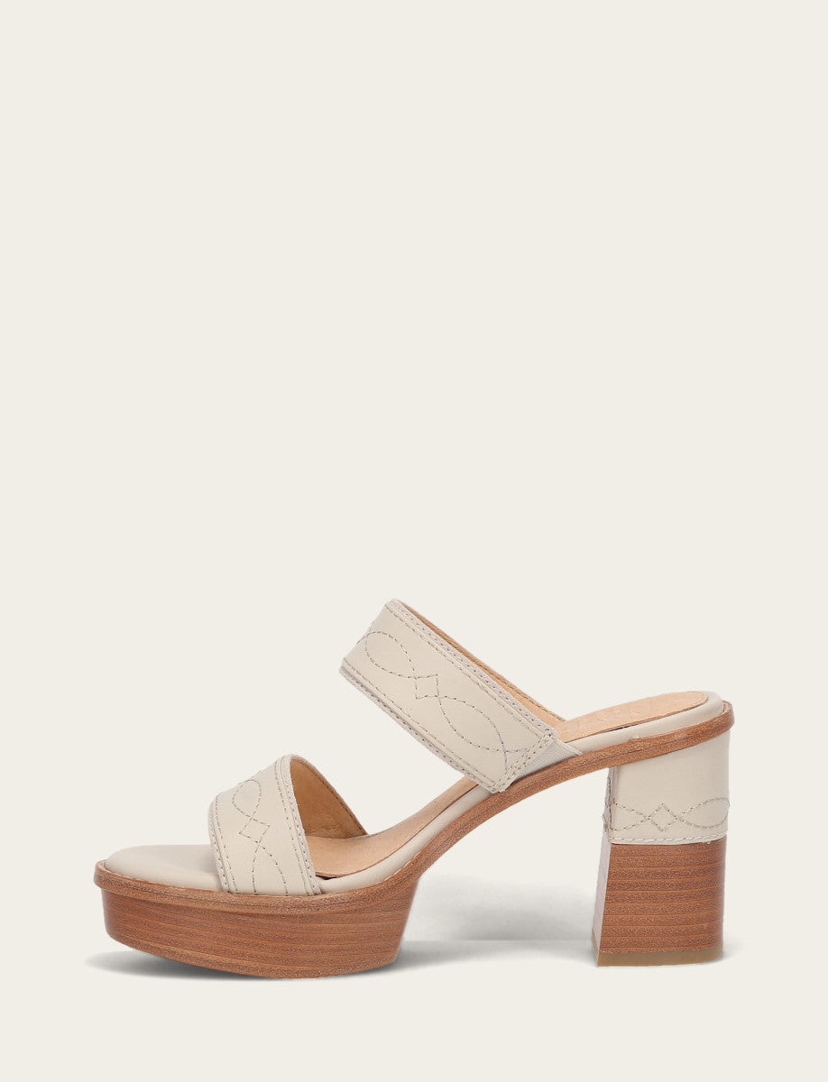 Women's Ivory Pipa Woodstock 2 Band Platform Sandals | Frye Ivory