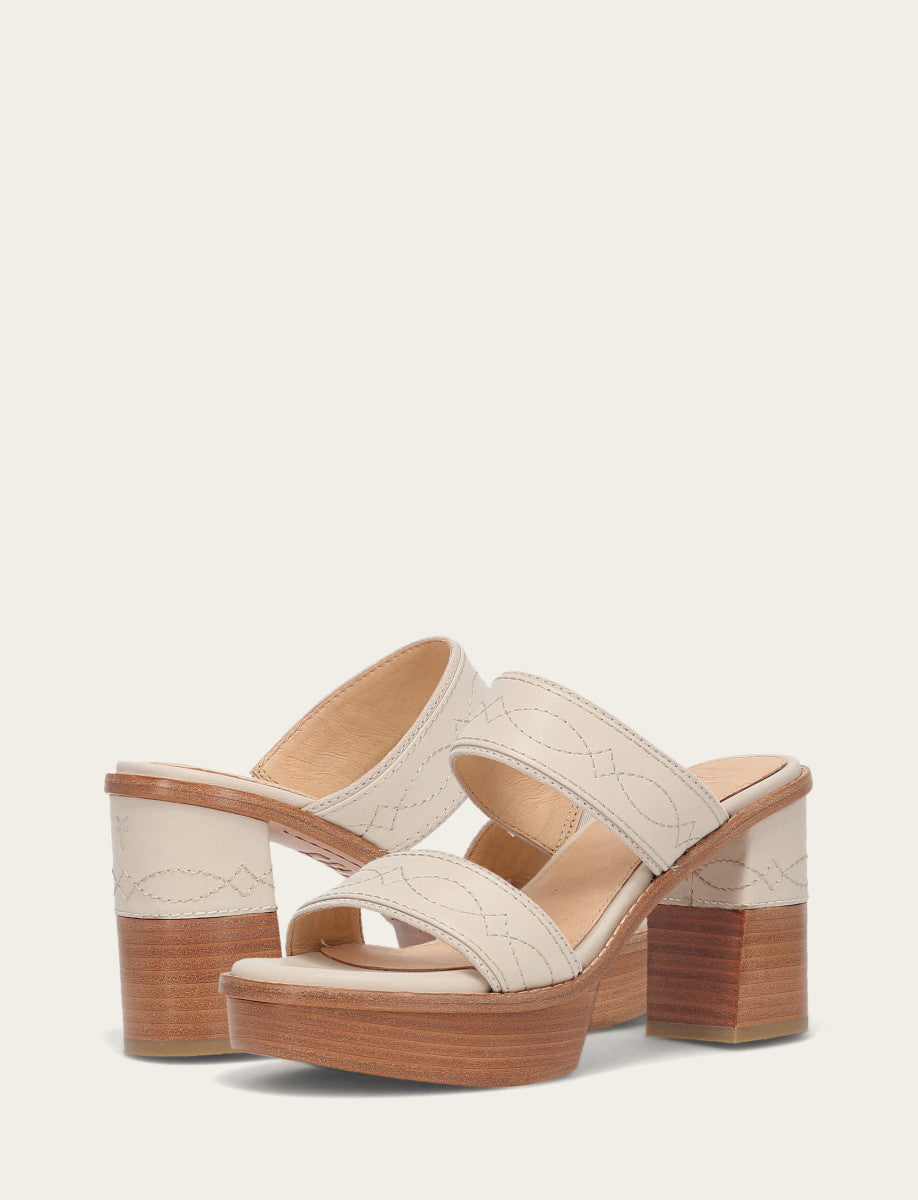 Women's Ivory Pipa Woodstock 2 Band Platform Sandals | Frye Ivory