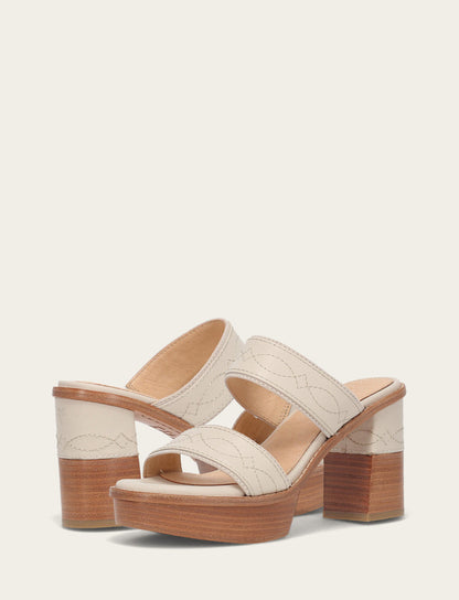Women's Ivory Pipa Woodstock 2 Band Platform Sandals | Frye Ivory