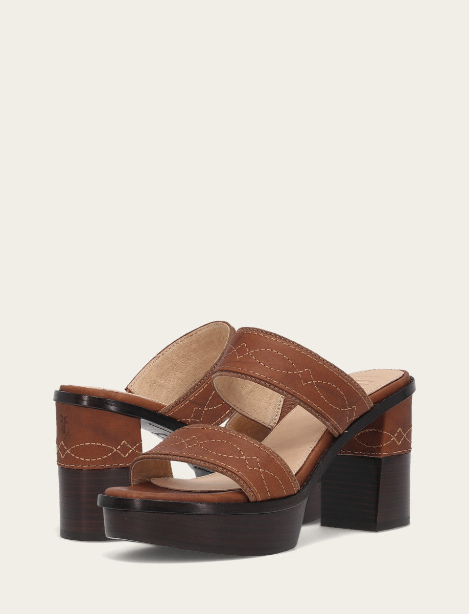 Women's Saddle Pipa Woodstock 2 Band Platform Sandals | Frye Saddle