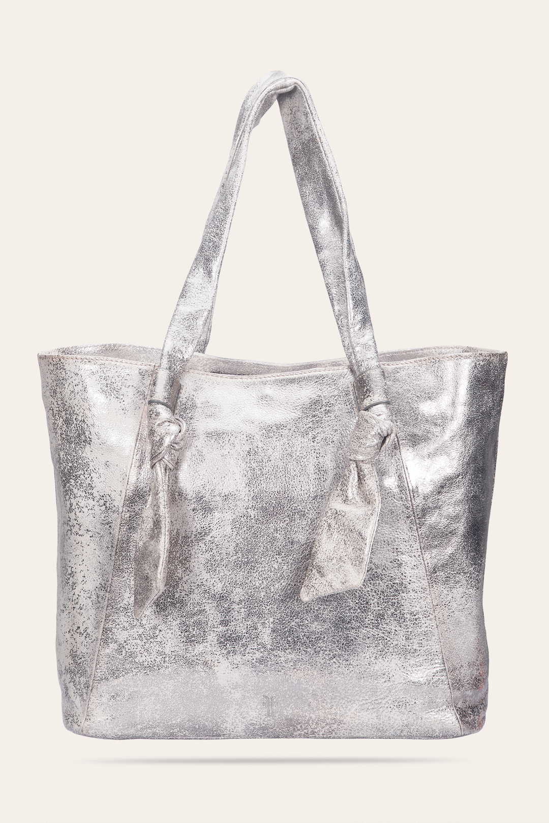 Women's Nora Knotted Tote Bag | Frye Cream Metallic