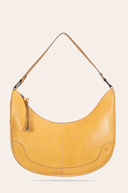 Women's Melissa Crescent Hobo Handbag | Frye Mustard