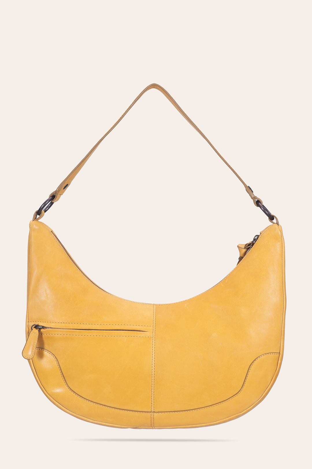 Women's Melissa Crescent Hobo Handbag | Frye Mustard