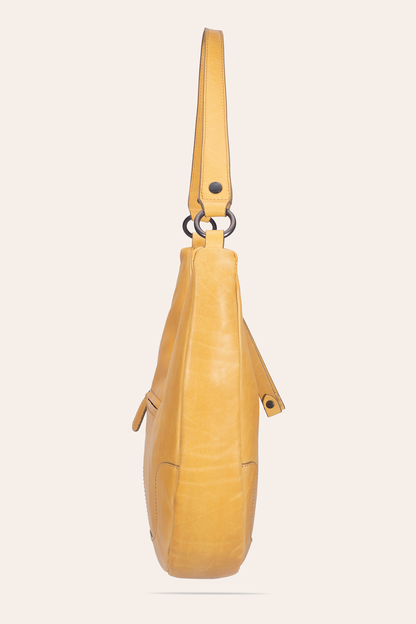 Women's Melissa Crescent Hobo Handbag | Frye Mustard