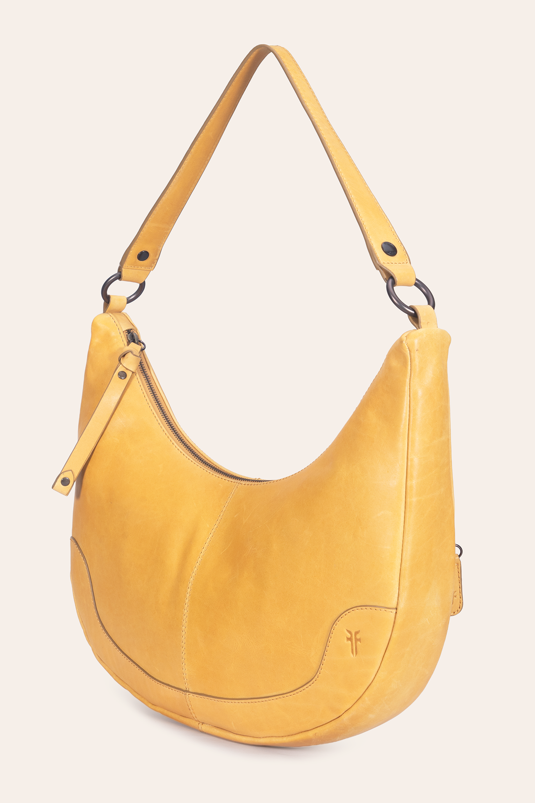 Women's Melissa Crescent Hobo Handbag | Frye Mustard