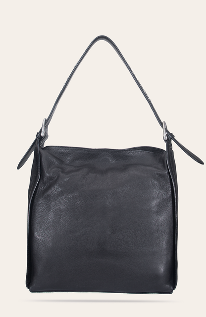 Women's Black Carla Studded Hobo Handbag | Frye Black